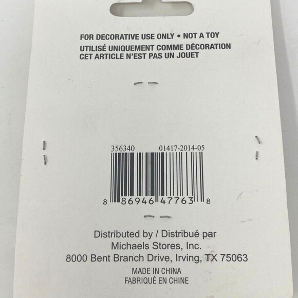 Michaels 7 Pc Merry Mini Ornaments Tree Decor Frosted Sugar Candy Canes - Picture 3 of 5